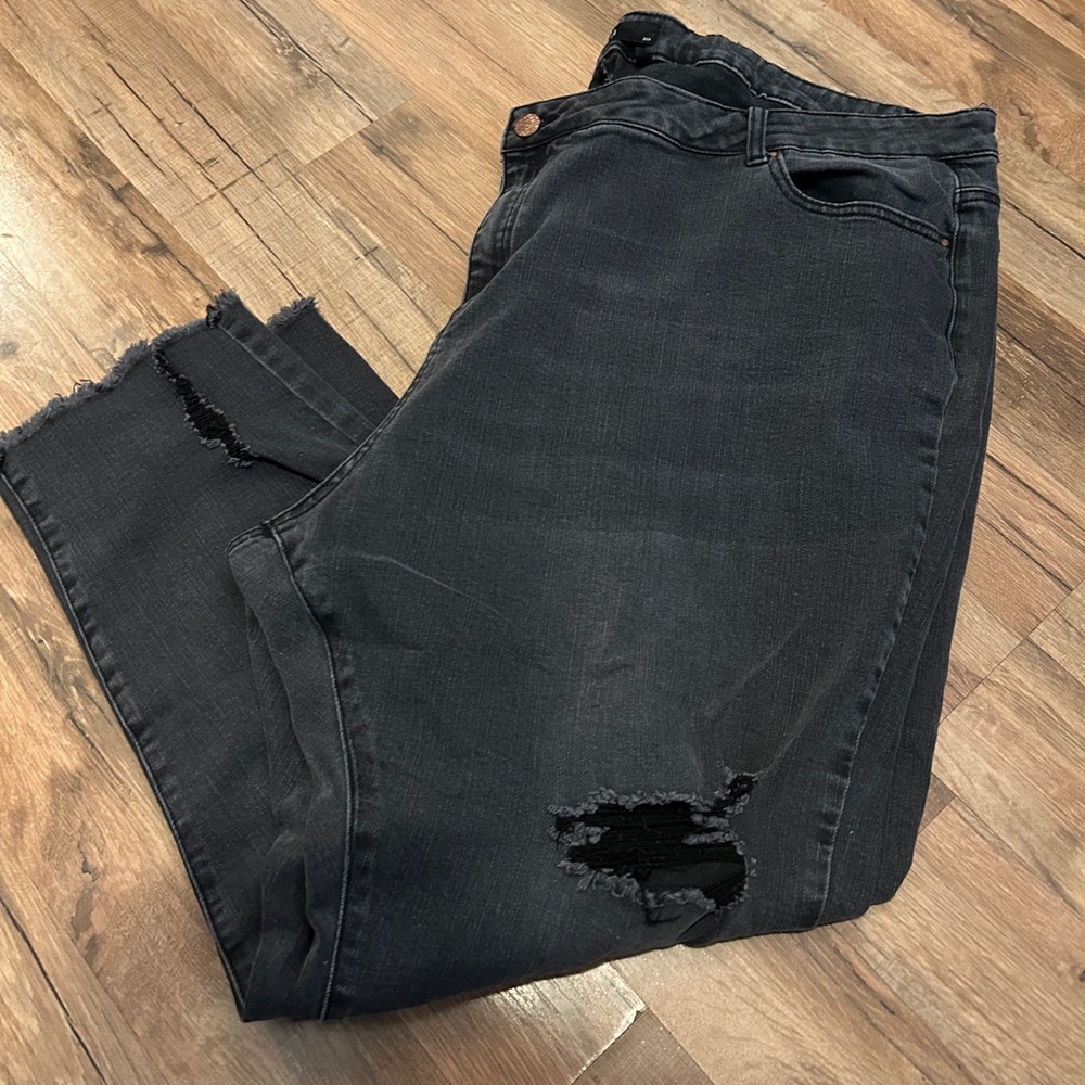 Womens Plus Size 32w Dark Wash Denim Jeans